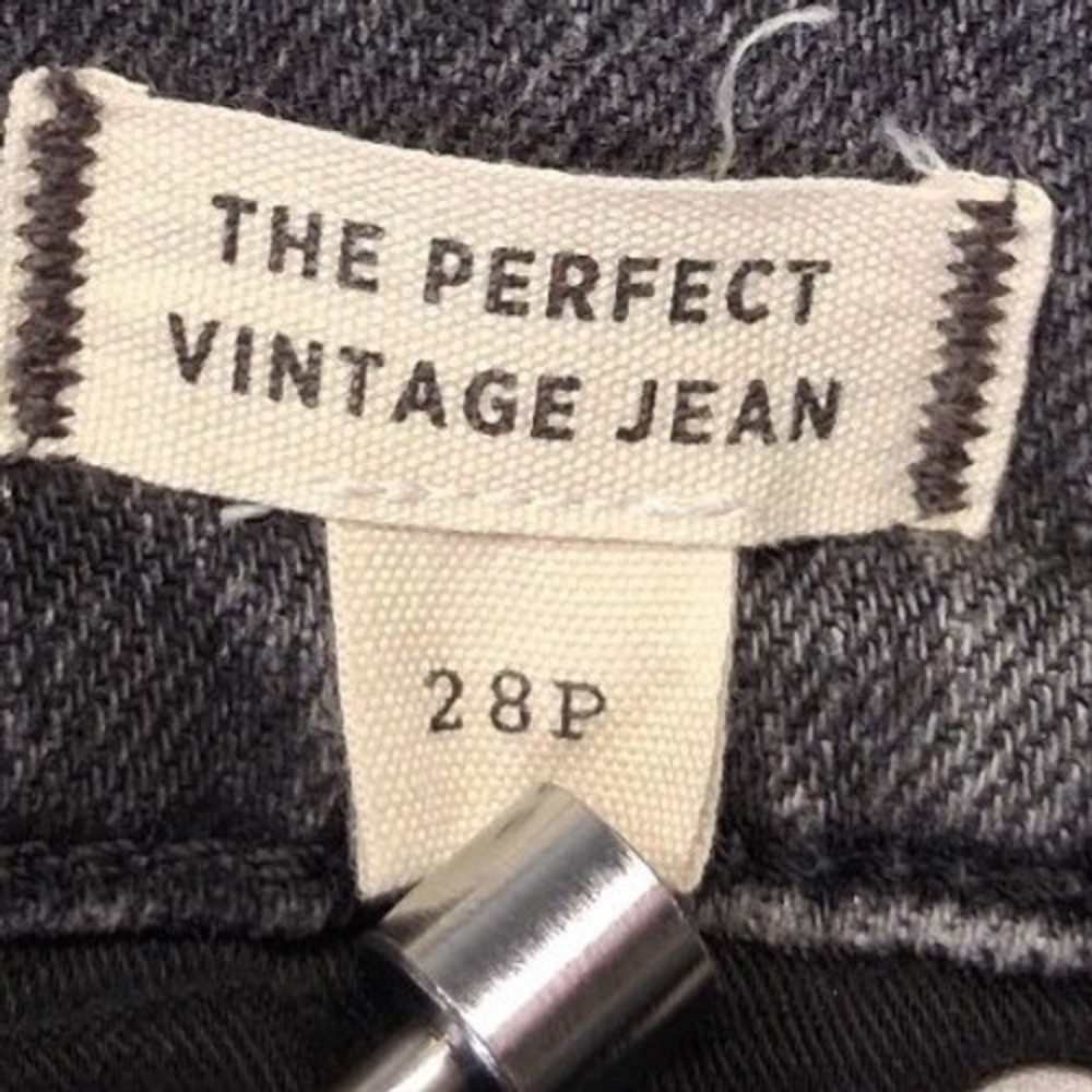 Madewell The‎ Perfect Vintage Jean Faded Black High Rise Straight Leg 28P - Picture 4 of 8